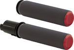 Arlen Ness Knurled Grips For Harley Davidson FLHX 1923 2024 - Black Red