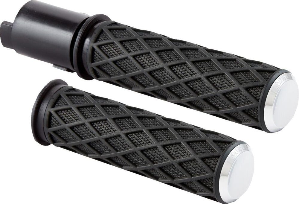 Arlen Ness Diamond Grips For Harley Davidson FLHX 1923 2024 - Black Chrome