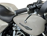 Arlen Ness SpeedLiner Grips For Harley Davidson FLHX 1923 2024 - Black Chrome