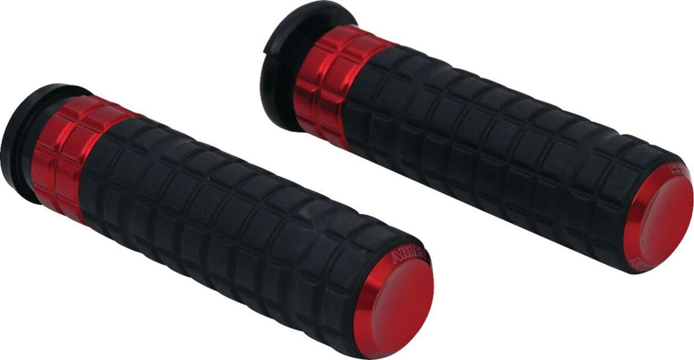 Arlen Ness SpeedLiner Grips For Harley Davidson FLHX 1923 2024 - Black Red
