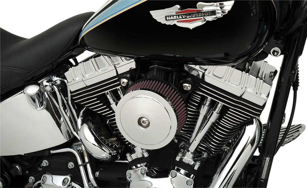 Arlen Ness 10 Gauge Rocker Box Top Covers For Harley Davidson FLD 1690 2012-2013 - Chrome