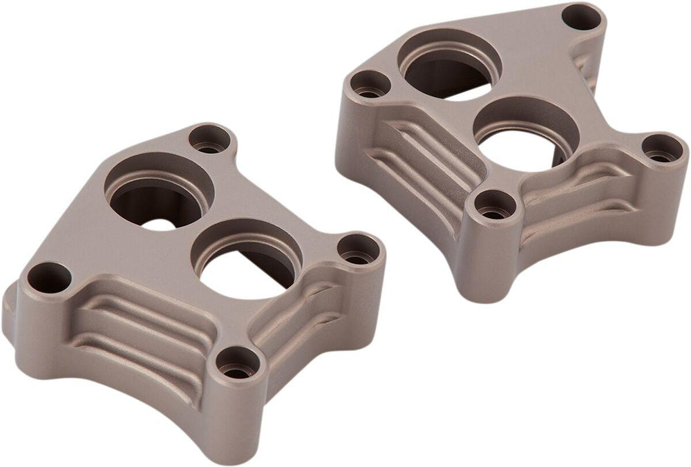 Arlen Ness 10 Gauge Lifter Block Covers For Harley Davidson FLD 1690 2012-2013 - Titanium