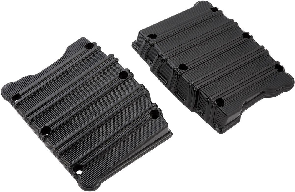 Arlen Ness 10 Gauge Rocker Box Top Covers For Harley Davidson FLD 1690 2012-2013 - Black