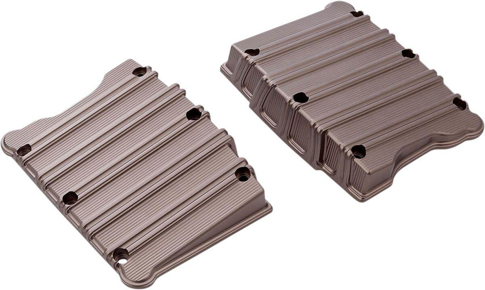 Arlen Ness 10 Gauge Rocker Box Top Covers For Harley Davidson FLD 1690 2012-2013 - Titanium