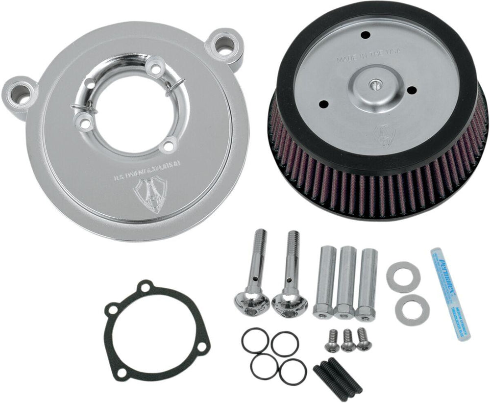 Arlen Ness Big Sucker Air Filter Kit For Harley Davidson FLD 1690 2012-2013 - Chrome