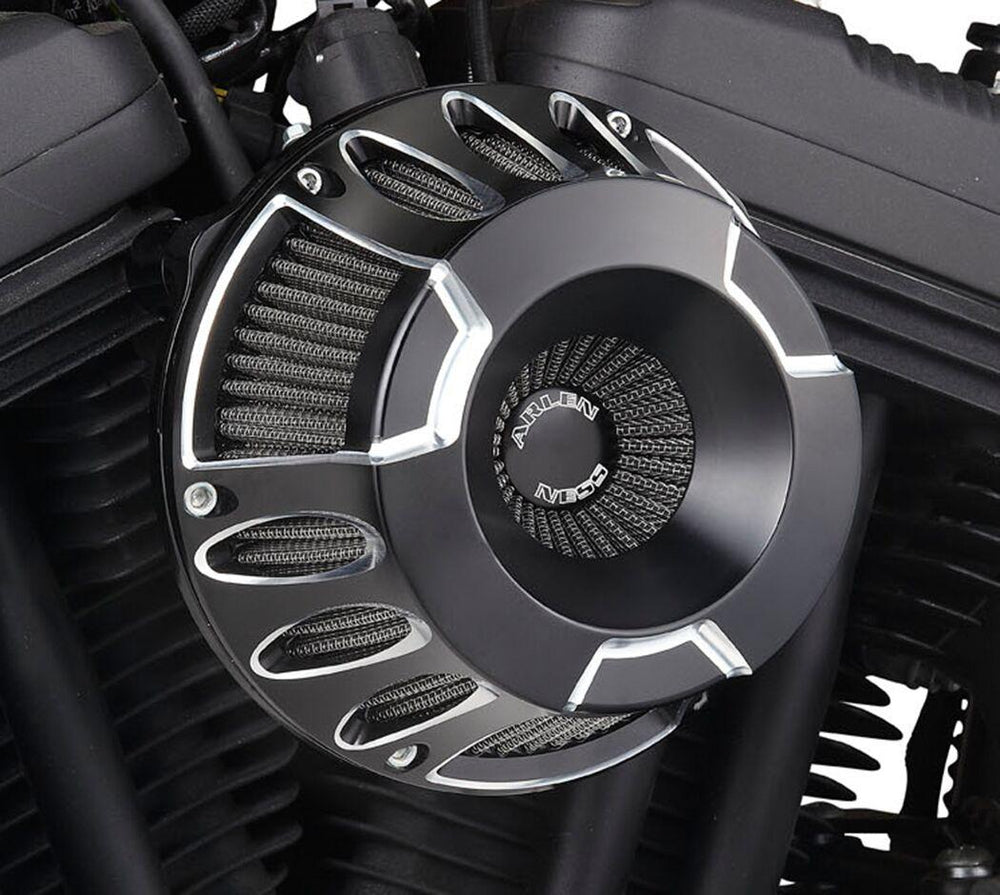 Arlen Ness Inverted Series Air Cleaner Kit For Harley Davidson XL 1200 C 1996-2020 - Black