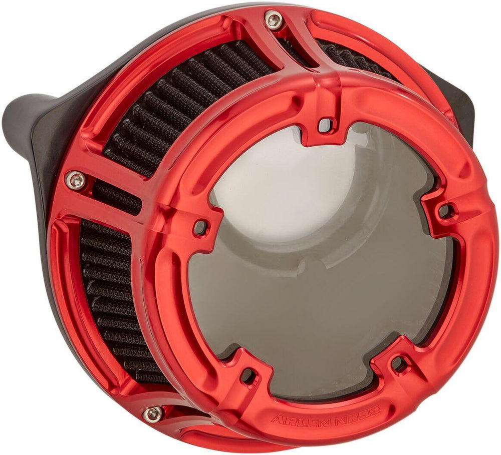 Arlen Ness Method Clear Series Air Cleaner For Harley Davidson FLD 1690 2012-2013 - Red