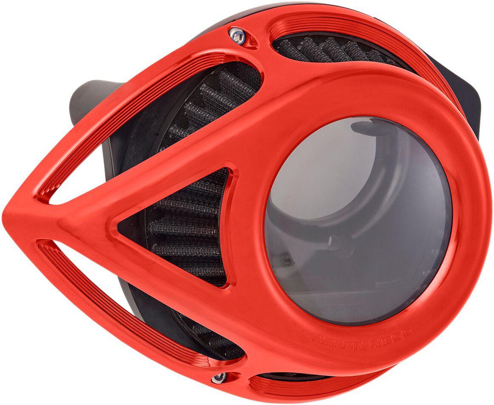 Arlen Ness Clear Tear Air Cleaner Kit For Harley Davidson FLD 1690 2012-2013 - Red