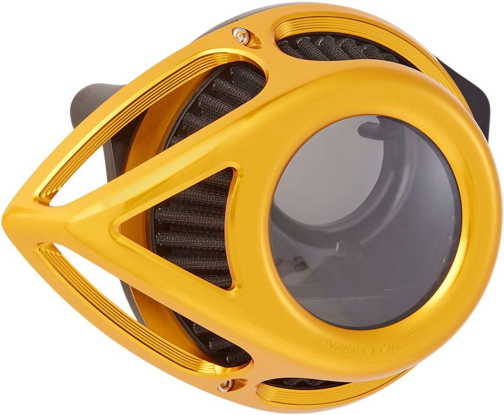 Arlen Ness Clear Tear Air Cleaner Kit For Harley Davidson FLDE 1750 2018-2020 - Gold