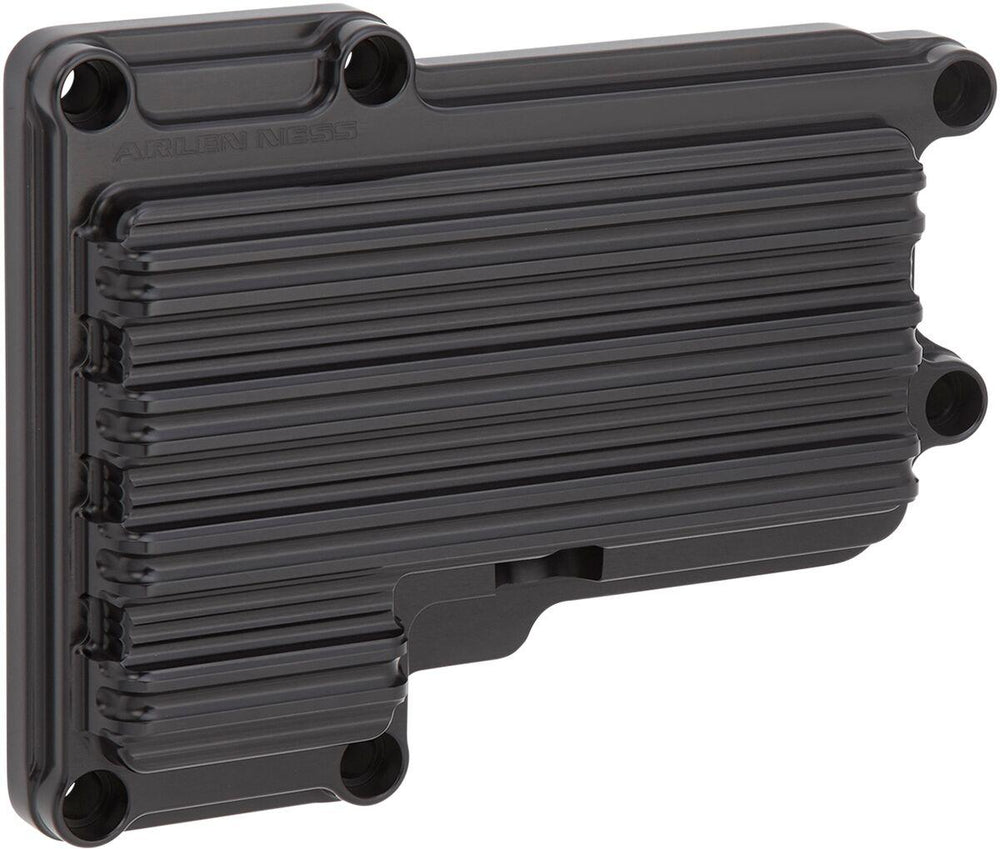 Arlen Ness 10-Gauge Transmission Side Cover For Harley Davidson FLD 1690 2012-2013 - Black Anodized