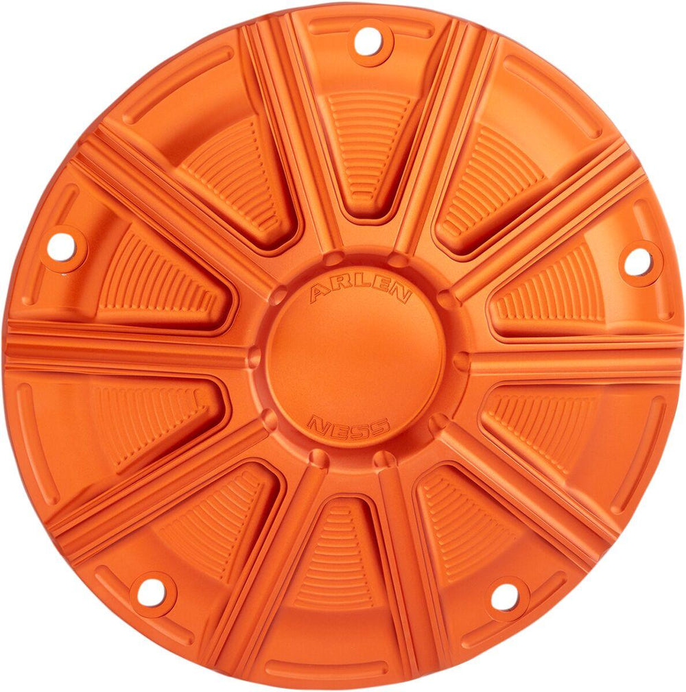 Arlen Ness 10-Gauge Derby Cover For Harley Davidson FLD 1690 2012-2013 - Orange Anodized