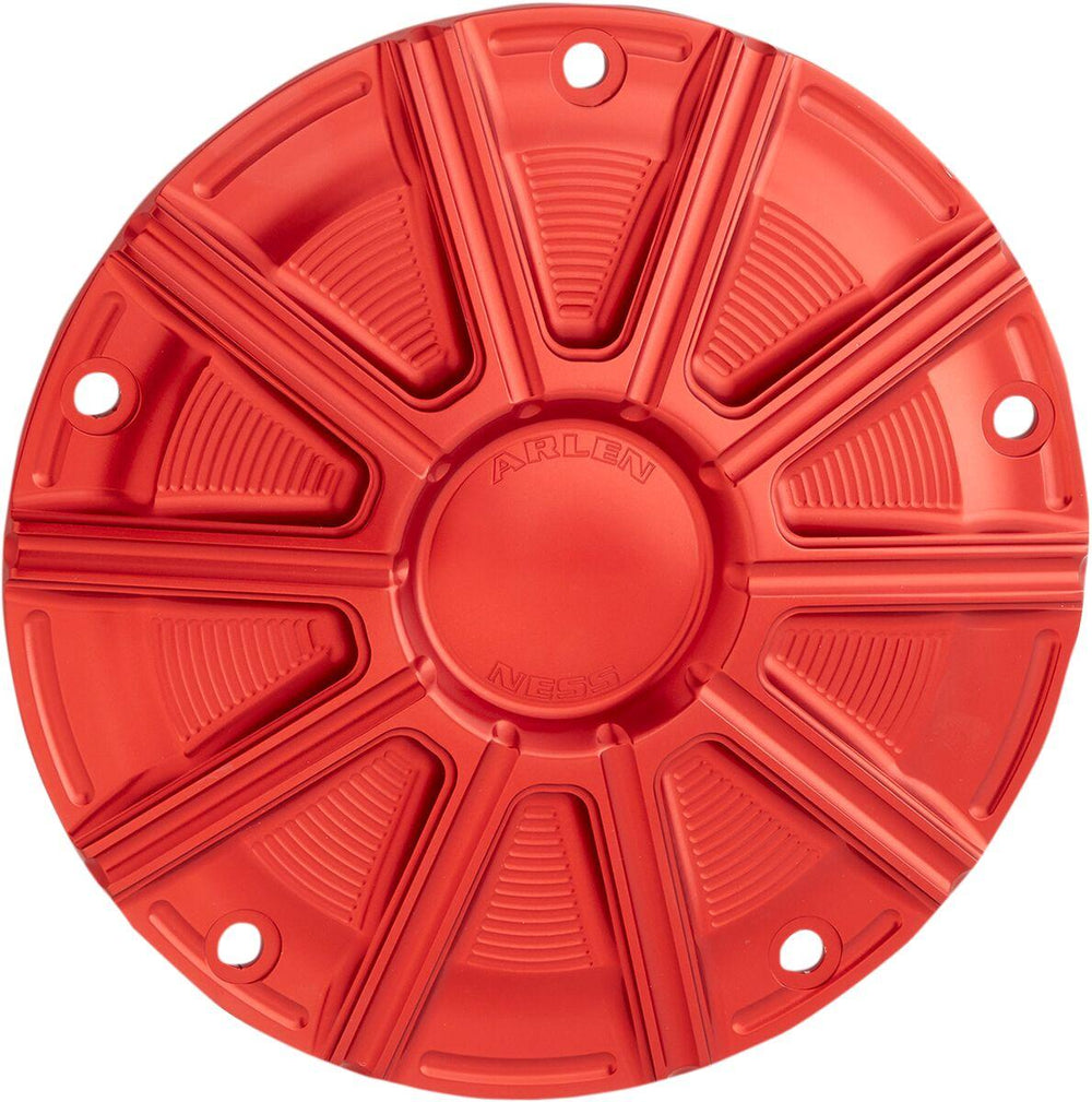 Arlen Ness 10-Gauge Derby Cover For Harley Davidson FLD 1690 2012-2013 - Red Anodized