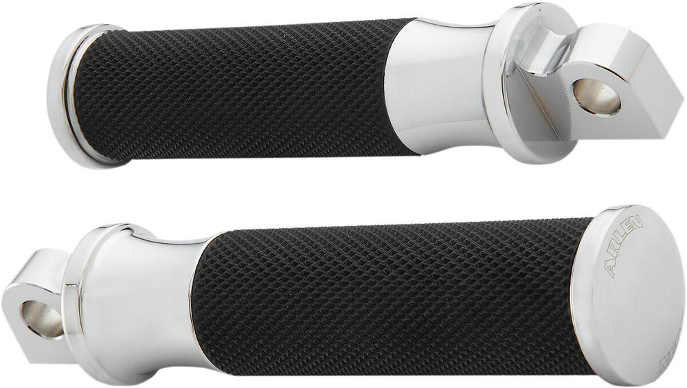 Arlen Ness Fusion Male-Mount Footpegss For Harley Davidson FLD 1690 2012-2013 - Black Chrome