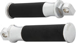Arlen Ness Fusion Male-Mount Footpegss For Harley Davidson FLD 1690 2012-2013 - Black Chrome