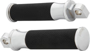 Arlen Ness Fusion Male-Mount Footpegss For Harley Davidson FLD 1690 2012-2013 - Black Chrome