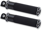 Arlen Ness Fusion Male-Mount Footpegss For Harley Davidson FLD 1690 2012-2013 - Aluminum Black