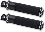 Arlen Ness Fusion Male-Mount Footpegss For Harley Davidson FLD 1690 2012-2013 - Aluminum Black