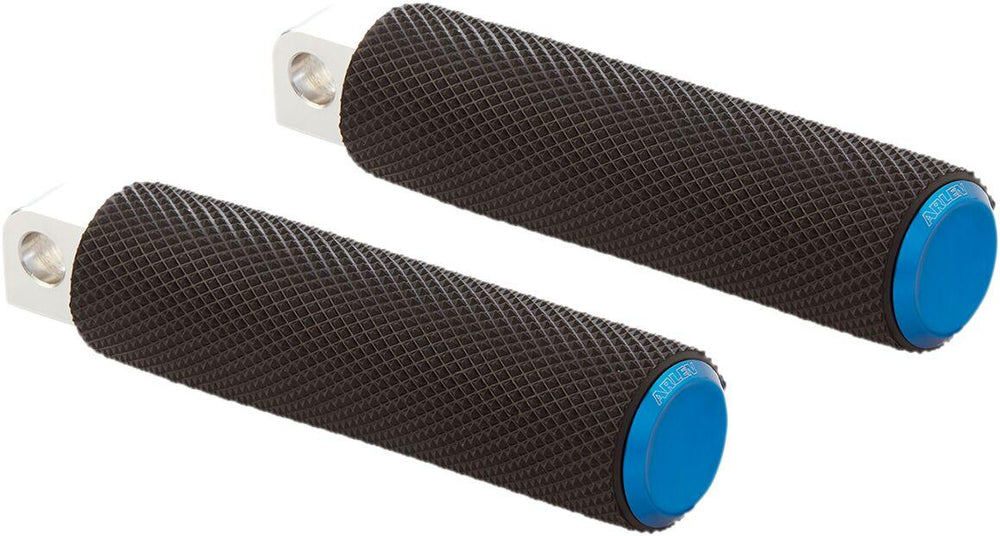 Arlen Ness Fusion Male-Mount Footpegs For Harley Davidson FLD 1690 2012-2013 - Black Blue