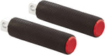 Arlen Ness Fusion Male-Mount Footpegs For Harley Davidson FLD 1690 2012-2013 - Black Red