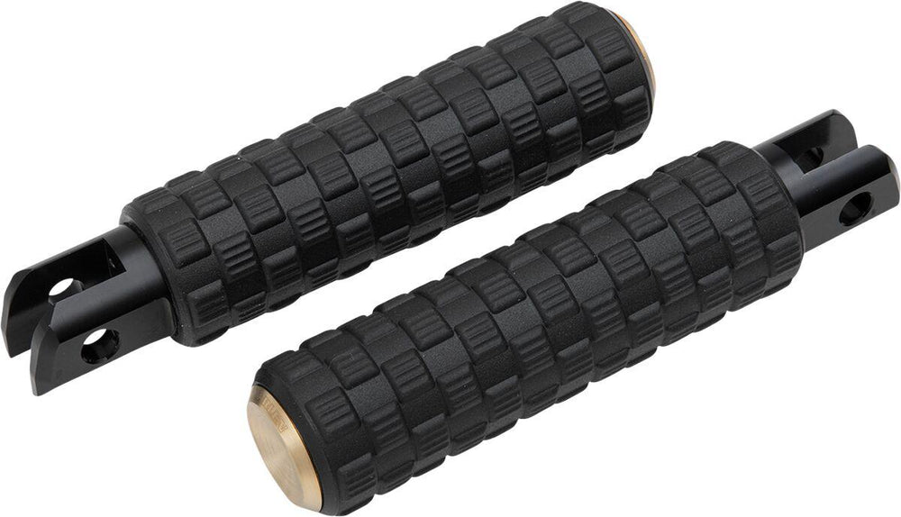 Arlen Ness M-Eight Fusion Footpegss For Harley Davidson FLDE 1750 2019-2020 - Black Brass