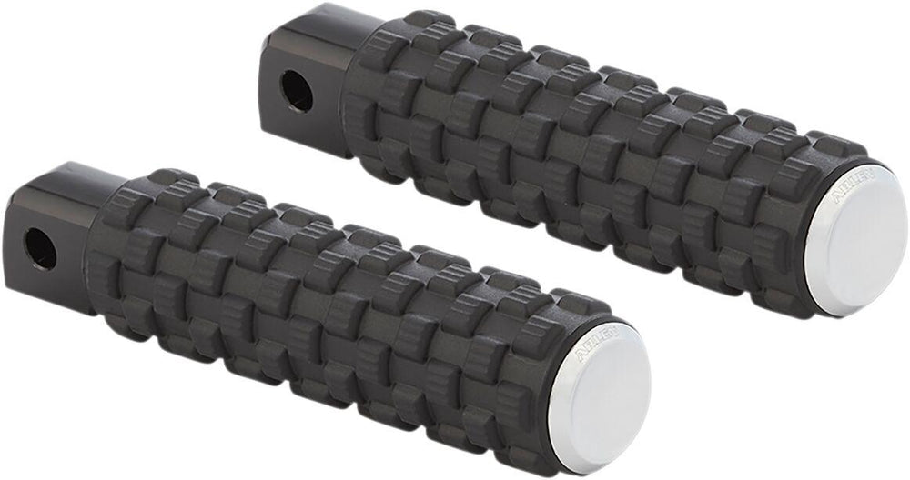 Arlen Ness Fusion Male-Mount Footpegss For Harley Davidson FLD 1690 2012-2013 - Black Chrome