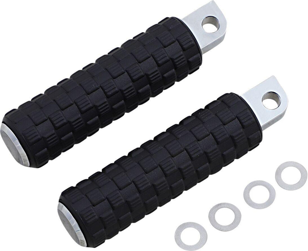 Arlen Ness Fusion Male-Mount Footpegss For Harley Davidson FLD 1690 2012-2013 - Black Chrome