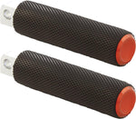 Arlen Ness Knurled Footpegs For Harley Davidson FLD 1690 2012-2013 - Black Orange