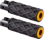 Arlen Ness Diamond Rider Foot Pegs For Harley Davidson FLSB 1750 2018-2024 - Black/Gold