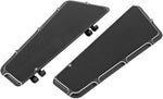 Arlen Ness Fusion Series Adjustable Floorboards For Harley Davidson FLD 1690 2012-2013 - Black Unfinished
