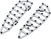 Arlen Ness MX Billet Floorboards For Harley Davidson FLHR 1340 1994-1998 - Chrome