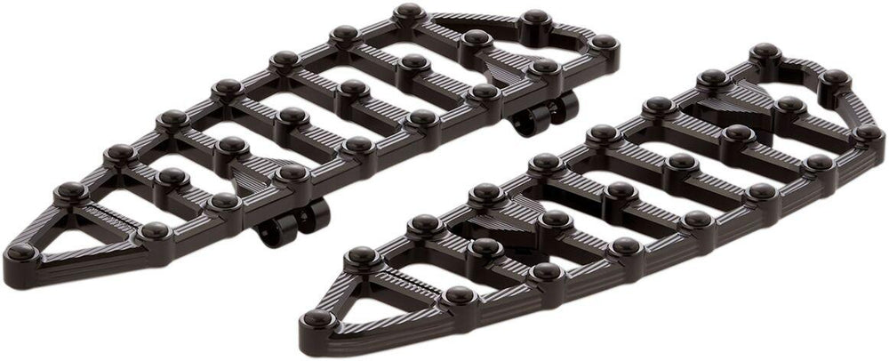 Arlen Ness MX Billet Floorboards For Harley Davidson FLHR 1340 1994-1998 - Black