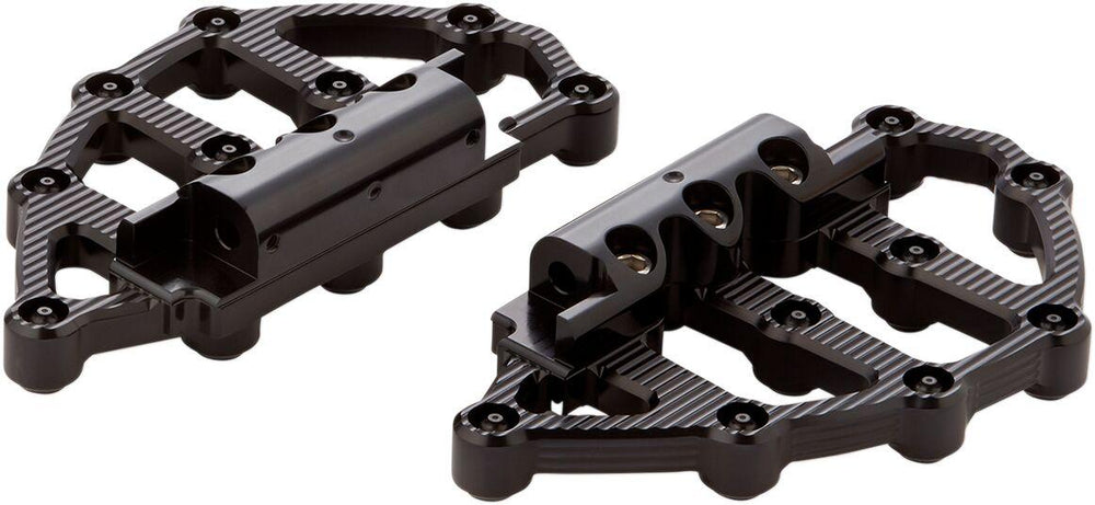 Arlen Ness MX Billet Floorboards For Harley Davidson FLHR 1340 1994-1998 - Black