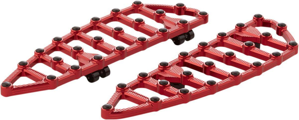 Arlen Ness MX Billet Floorboards For Harley Davidson FLDE 1750 2018-2020 - Red