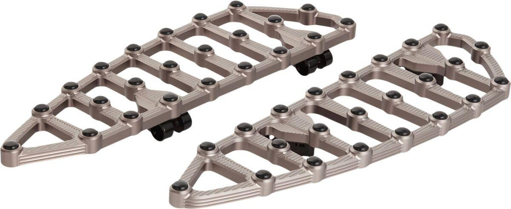 Arlen Ness MX Billet Floorboards For Harley Davidson FLDE 1750 2018-2020 - Titanium