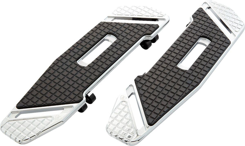 Arlen Ness SpeedLiner Floorboards For Harley Davidson FLDE 1750 2018-2020 - Black Chrome