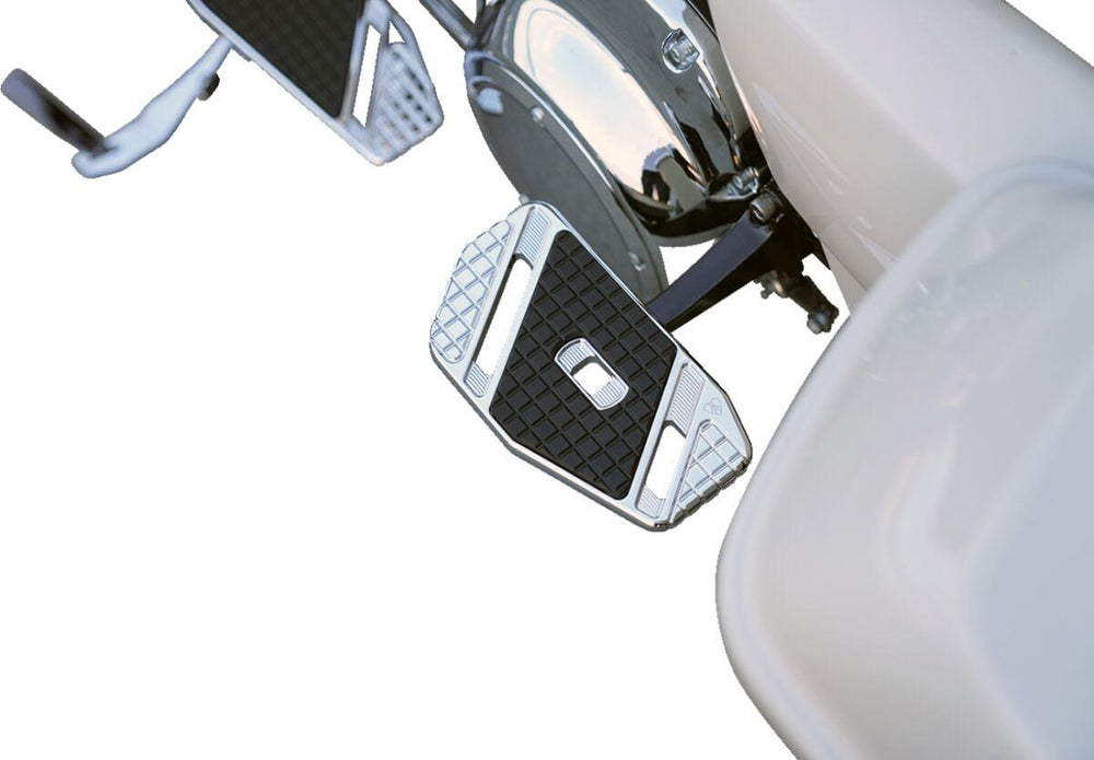 Arlen Ness SpeedLiner Passenger Floorboards For Harley Davidson FLD 1690 2012-2013 - Black Chrome