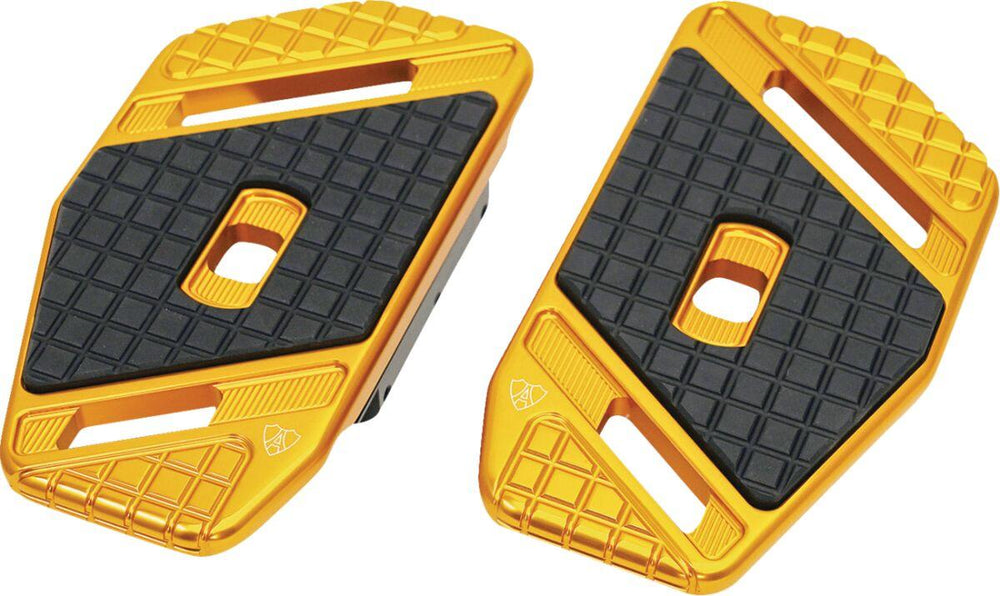Arlen Ness SpeedLiner Passenger Floorboards For Harley Davidson FLD 1690 2012-2013 - Black Gold