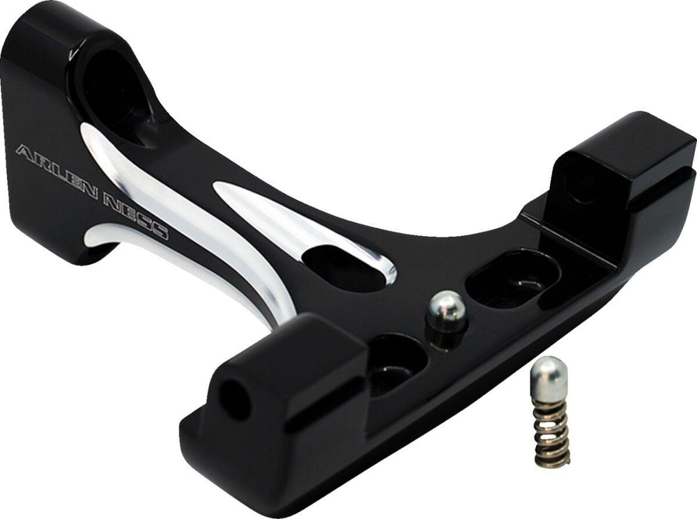 Arlen Ness Forged Passenger Floorboard Mounts For Harley Davidson FLH 1868 ABS 2021 - Black/Chrome