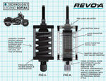 Legend Suspension REVO-A Adjustable Softail Heavy Duty Coil Suspension Shocks For Harley Davidson FLS 1690 2012-2016