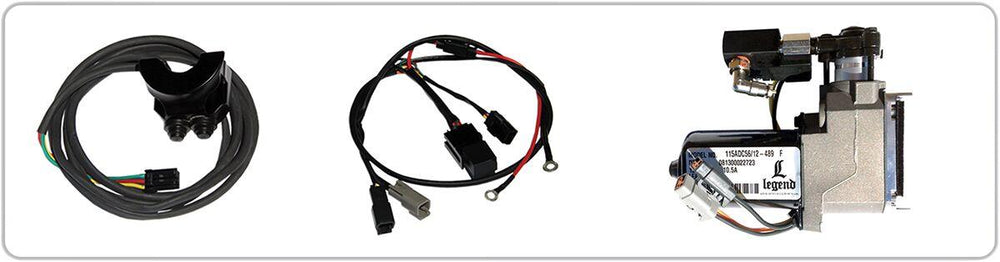 Legend Suspension Air-A V-Rod Adjustable Air Suspension For Harley Davidson VRSCAW 1130 2007 Rear - Black