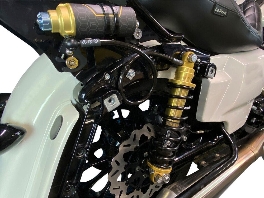 Legend Suspension REVO ARC Remote Reservoir FL Coil Suspension For Harley Davidson FLHR 1690 Rear 330.20 mm (13.00") - Gold
