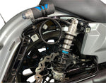 Legend Suspension REVO ARC Remote Reservoir FL Coil Suspension For Harley Davidson FLHR 1690 Rear 356.00 mm (14.00") - Clear