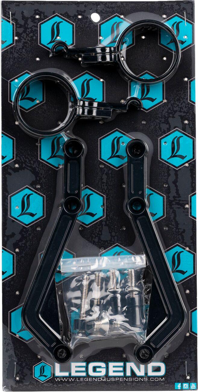 Legend Suspension REVO ARC Billet Remote Reservoir External Mounts For Harley Davidson FLH 1868 2021 - Black