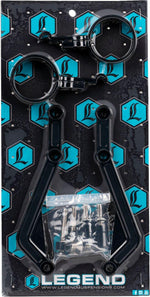 Legend Suspension REVO ARC Billet Remote Reservoir External Mounts For Harley Davidson FLH 1868 2021 - Black