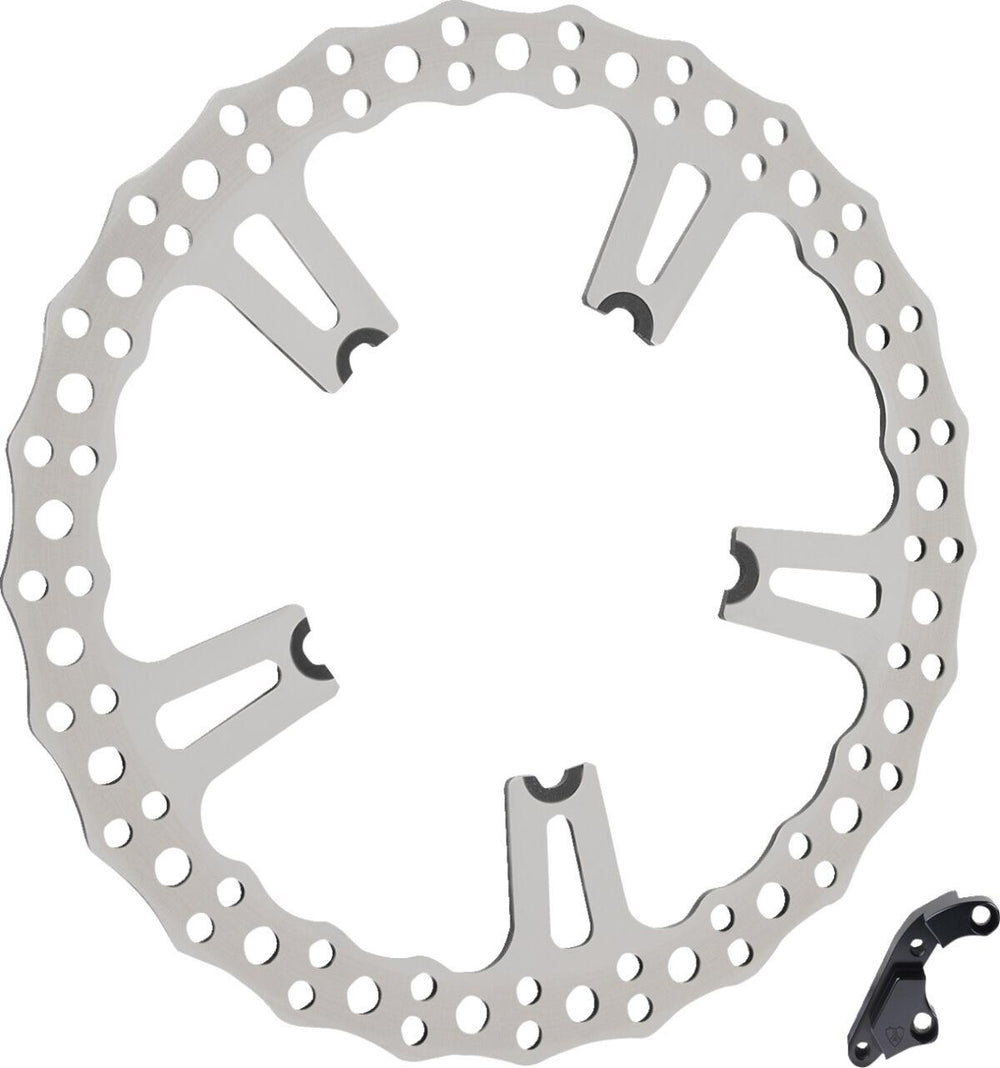 Arlen Ness Big Brake Jagged Floating Brake Disc Kit For Harley Davidson FLD 1690 2012-2013 - Front Right