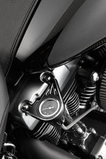 Arlen Ness Oil Pressure Gauge Kit For Harley Davidson FLD 1690 2012-2013 - Black Grey