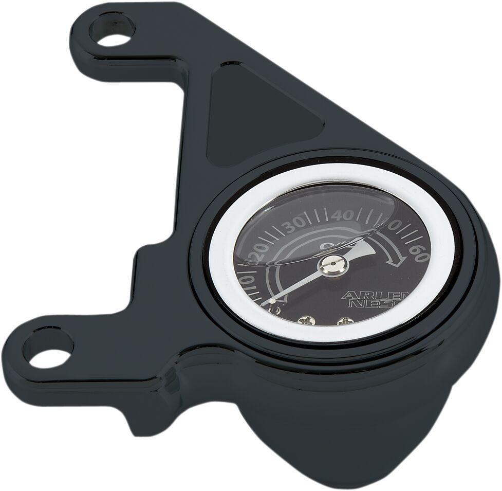 Arlen Ness Oil Pressure Gauge Kit For Harley Davidson FLD 1690 2012-2013 - Black