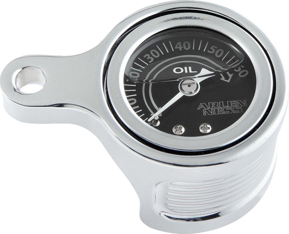 Arlen Ness Method Oil Pressure Gauge For Harley Davidson FLDE 1750 2018-2020 - Silver