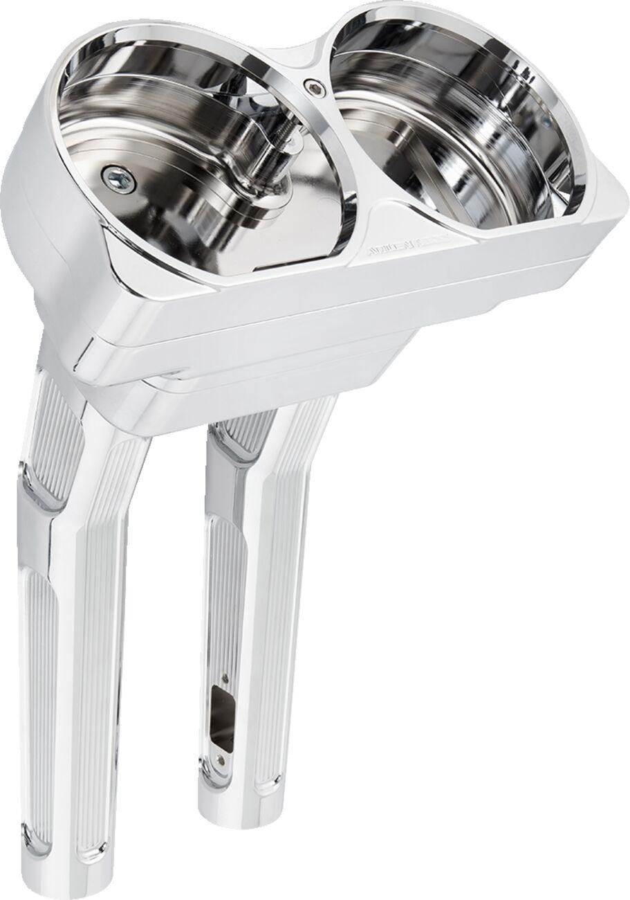 Arlen Ness Method Kickback Handlebar Riser For Harley Davidson FLHRXS 1868 2024 25.5 cm (10") Rise - Chrome