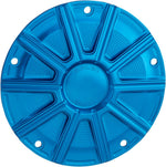 Arlen Ness 10-Gauge Derby Cover For Harley Davidson FLD 1690 2012-2013 - Blue Anodized
